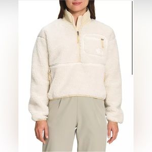 NWT The North Face women Extreme Pile Jacket Fleece Sherpa Gardenia White L